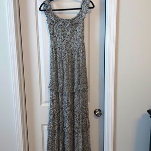 Express Black & White Maxi Dress Size Small